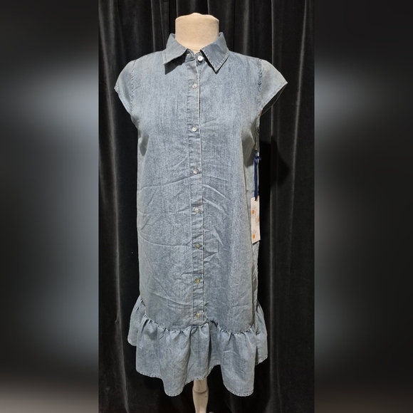 Given Kale Dresses & Skirts - Sleeveless Denim Dress